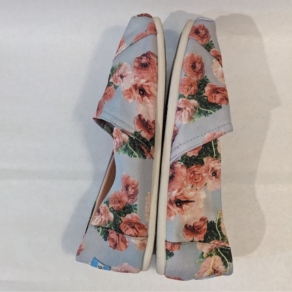 TOMS Alpargata Floral Slip-On Shoes Women's Size 11 Comfort Flowers Cottagecore - Picture 5 of 9